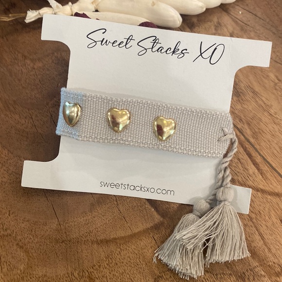 sweetstacks Jewelry - Gray Woven Friendship Bracelet
